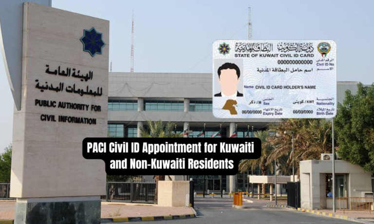 PACI Civil ID Appointment for Kuwaiti and Non-Kuwaiti Residents